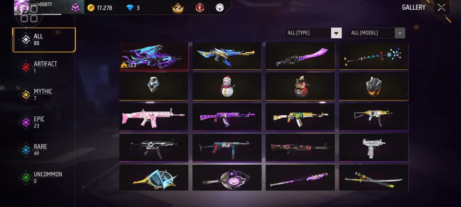 اکانت فیر فایر گان لولی دار|کنسول، بازی ویدئویی و آنلاین|کرج, حصارک بالا|دیوار