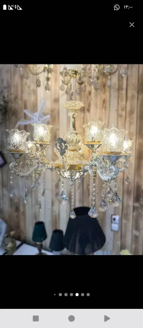 لوستر طلا|لوستر و چراغ آویز|رفسنجان, |دیوار