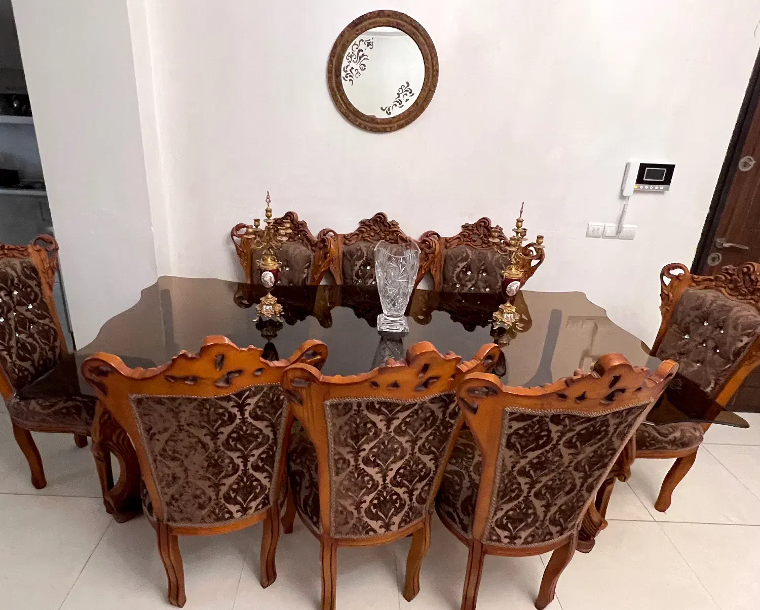 میز ناهارخوری ۸نفره در حد نو|میز و صندلی غذاخوری|گرگان, |دیوار
