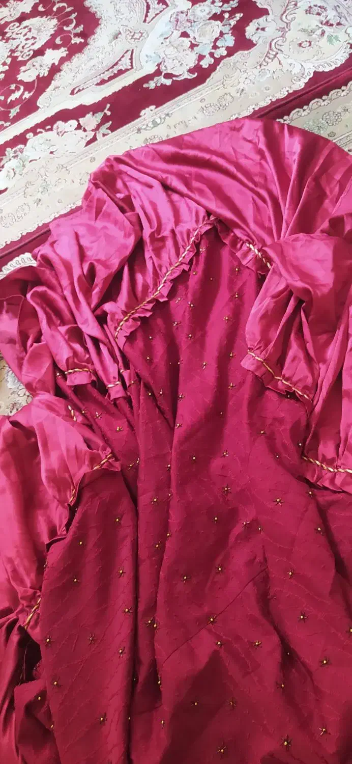 روتختی دونفره منجوق ساتن پفکی نو|سرویس روتختی|سنندج, |دیوار