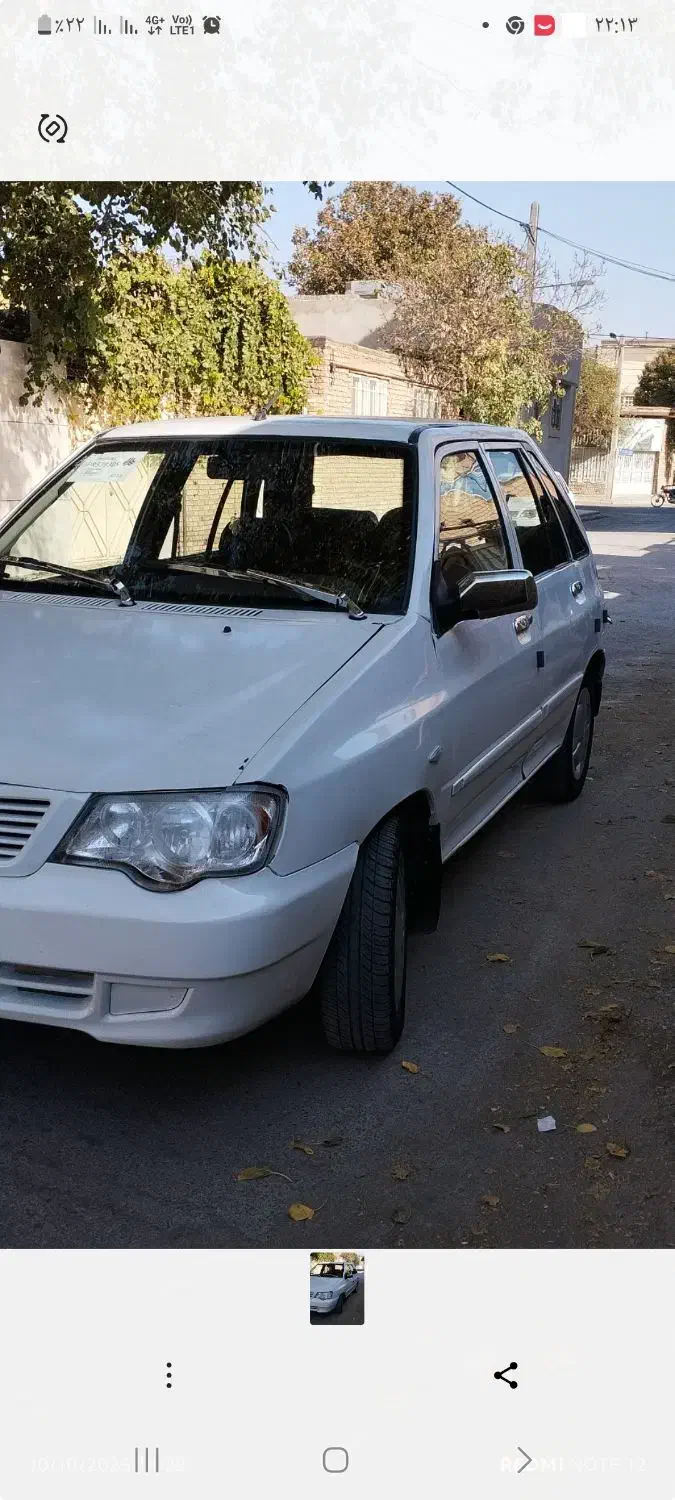 پراید ۱۱۱ سفید مدل ۹۶|خودرو سواری و وانت|چناران, |دیوار