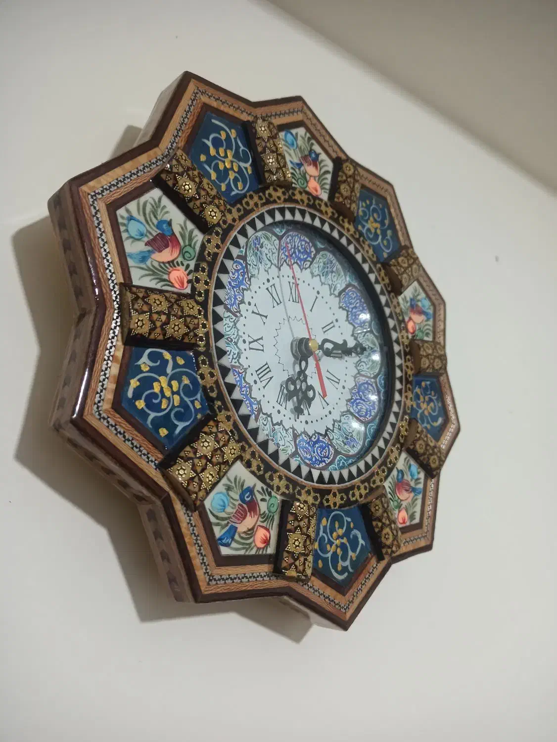ساعت خاتم کاری مینا|ساعت دیواری و تزئینی|اصفهان, مصلی|دیوار