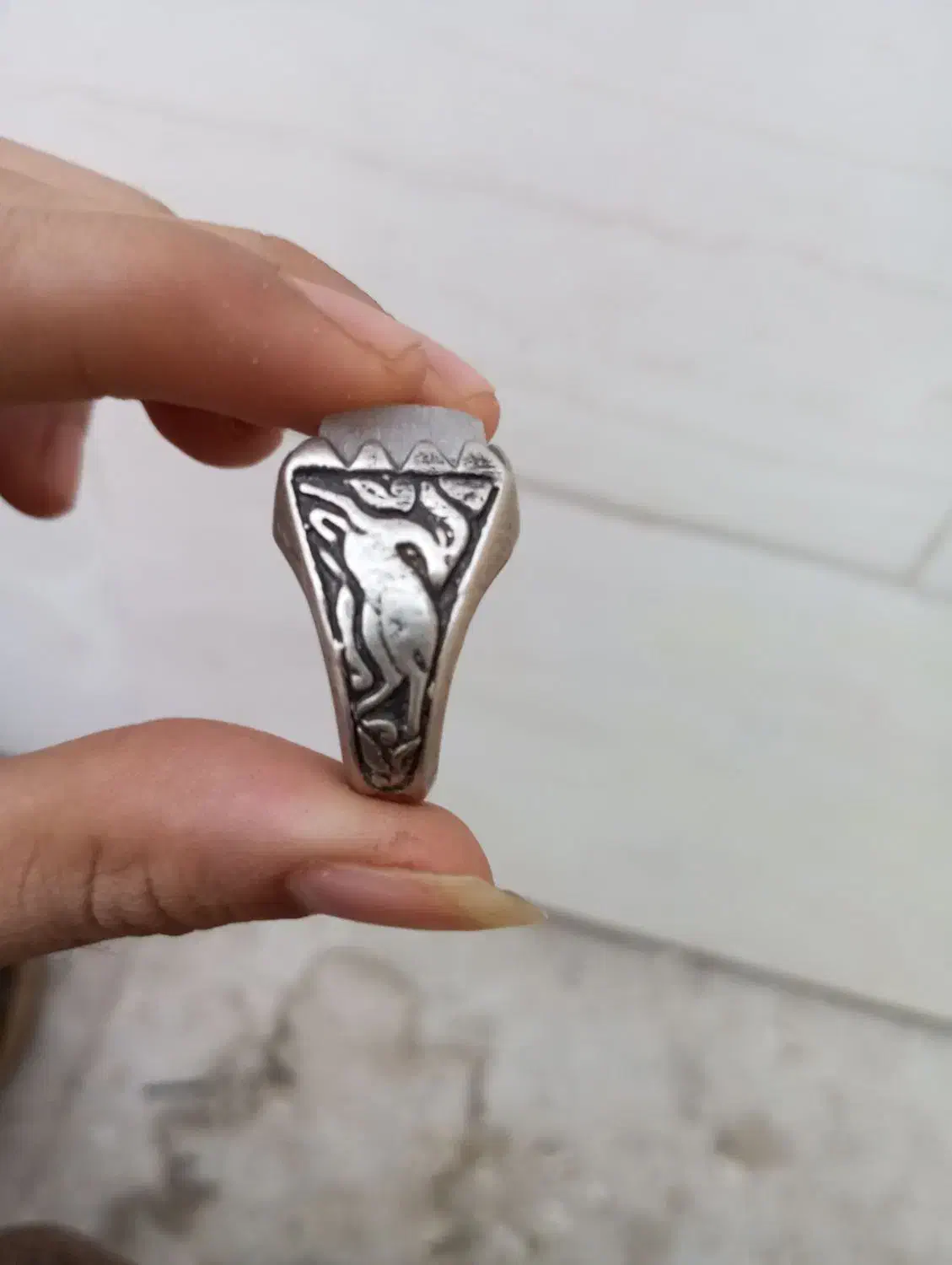 انگشتر عقیق سلیمانی کهنه کهنه|جواهرات|زابل, |دیوار