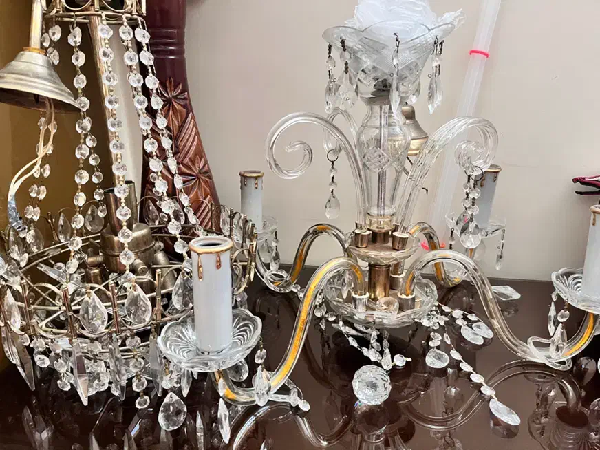 دو عدد لوستر کاملا سالم|لوستر و چراغ آویز|تبریز, |دیوار