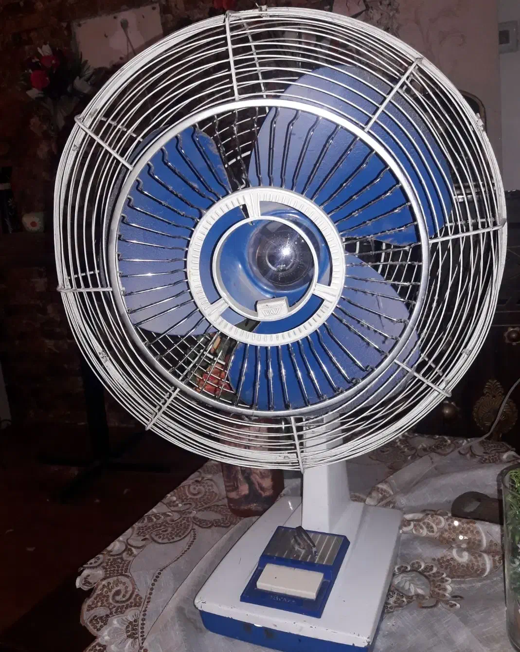 پنکه ژاپنی تمام فلز خیلی قدیمی عتیغه کاملاسالم|پنکه و تصفیهکنندهٔ هوا|فولادشهر, فولادشهر|دیوار