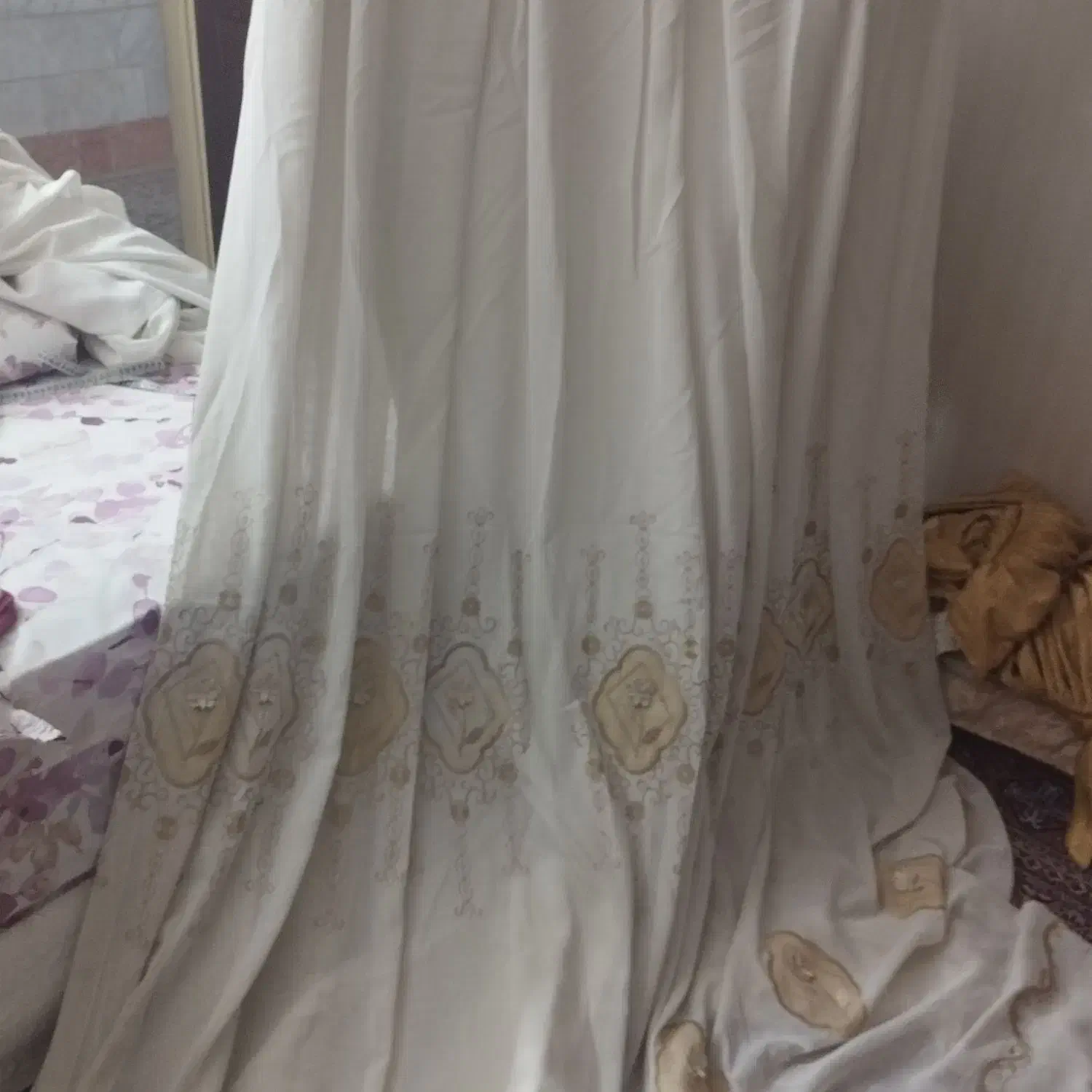 پرده کتان|پرده، رانر، رومیزی|چهاردانگه (تهران), |دیوار