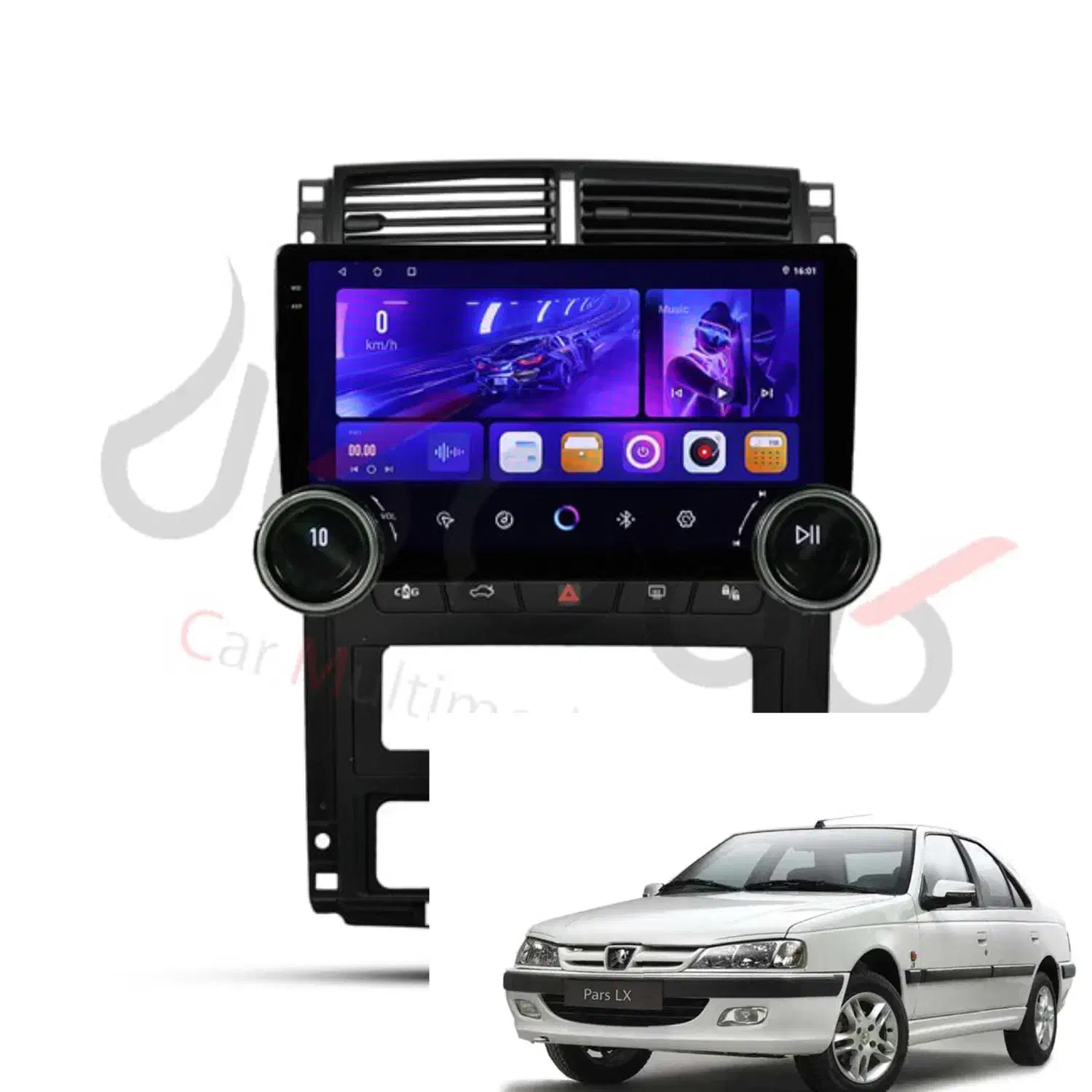 مانیتور فول اندروید با دوربین دنده عقب|قطعات یدکی و لوازم جانبی|مشهد, سید رضی|دیوار