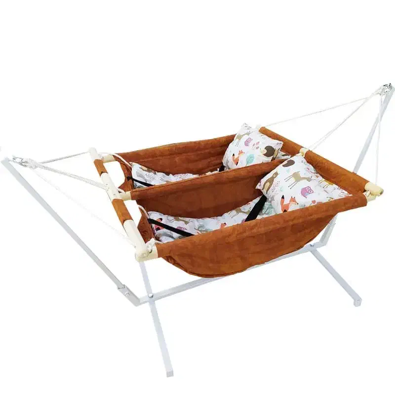 گهواره دوقلویی ننو پایه فلزی نو|تخت و صندلی بچه|جیرفت, |دیوار