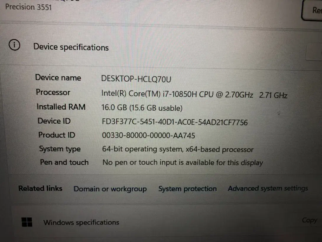 Dell precision 3551|رایانه همراه|تهران, میرداماد|دیوار