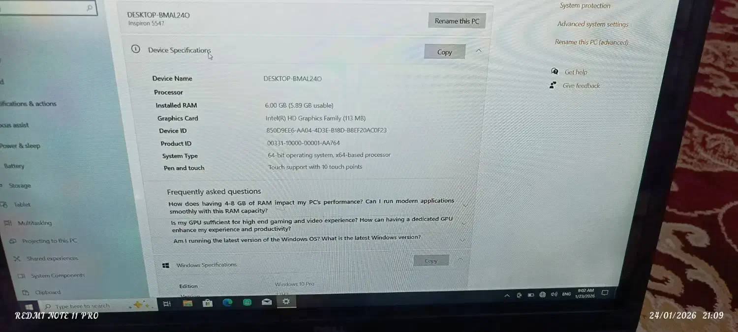 لپتاپ دل صفحه لمسی با قیمت پایین|رایانه همراه|تربت جام, عیدی آباد|دیوار