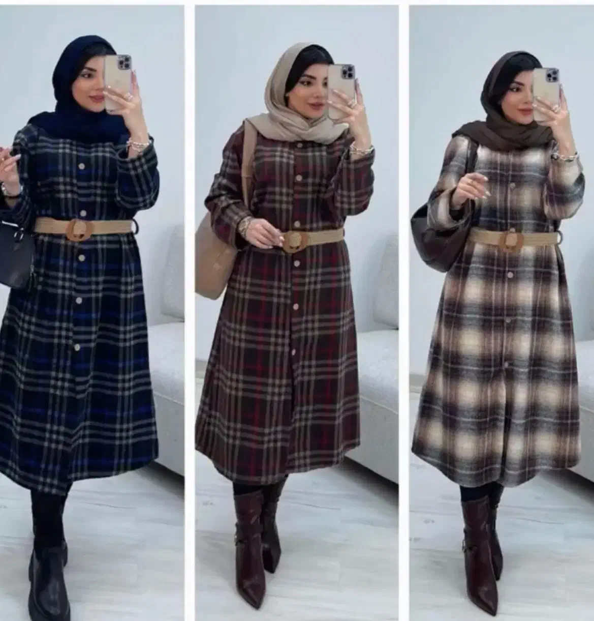 پالتو پشمی با کمربند|لباس|سنندج, |دیوار