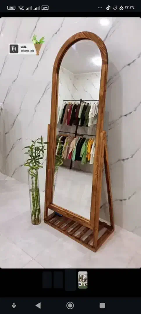 ساخت انواع ایینه قدی،شلف،رگال چوبی|خدمات پیشه و مهارت|دزفول, |دیوار