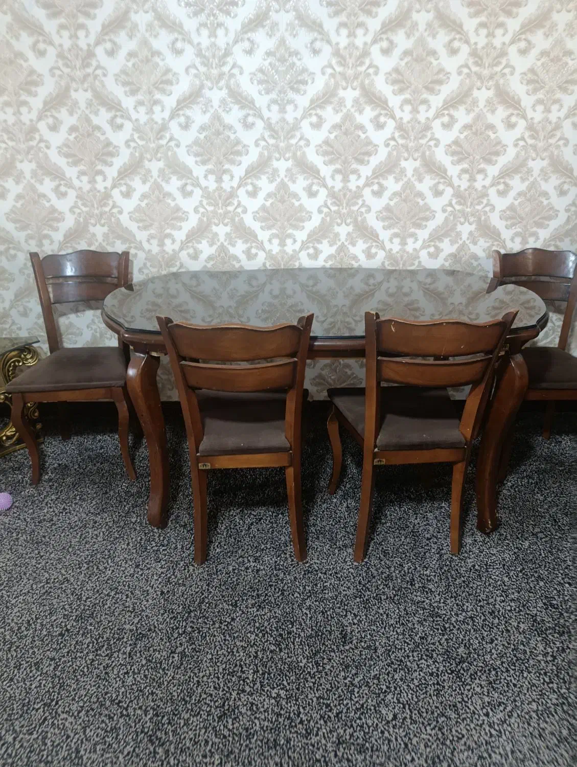 ناهار خوری ۶نفره جنس چوب راش  با صندلی|میز و صندلی غذاخوری|یاسوج, |دیوار