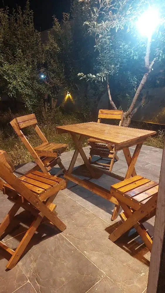 میز و صندلی تاشو (کمپینگ و کافه ای)|میز و صندلی غذاخوری|فیروزآباد (فارس), |دیوار