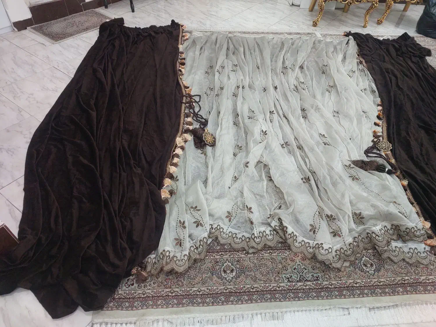 پرده پذیرایی|پرده، رانر، رومیزی|محمدشهر, محمدشهر|دیوار