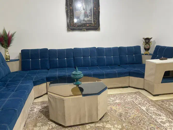 مبل ال ۹نفره با میز|مبلمان خانگی و میز عسلی|مهاجران, |دیوار