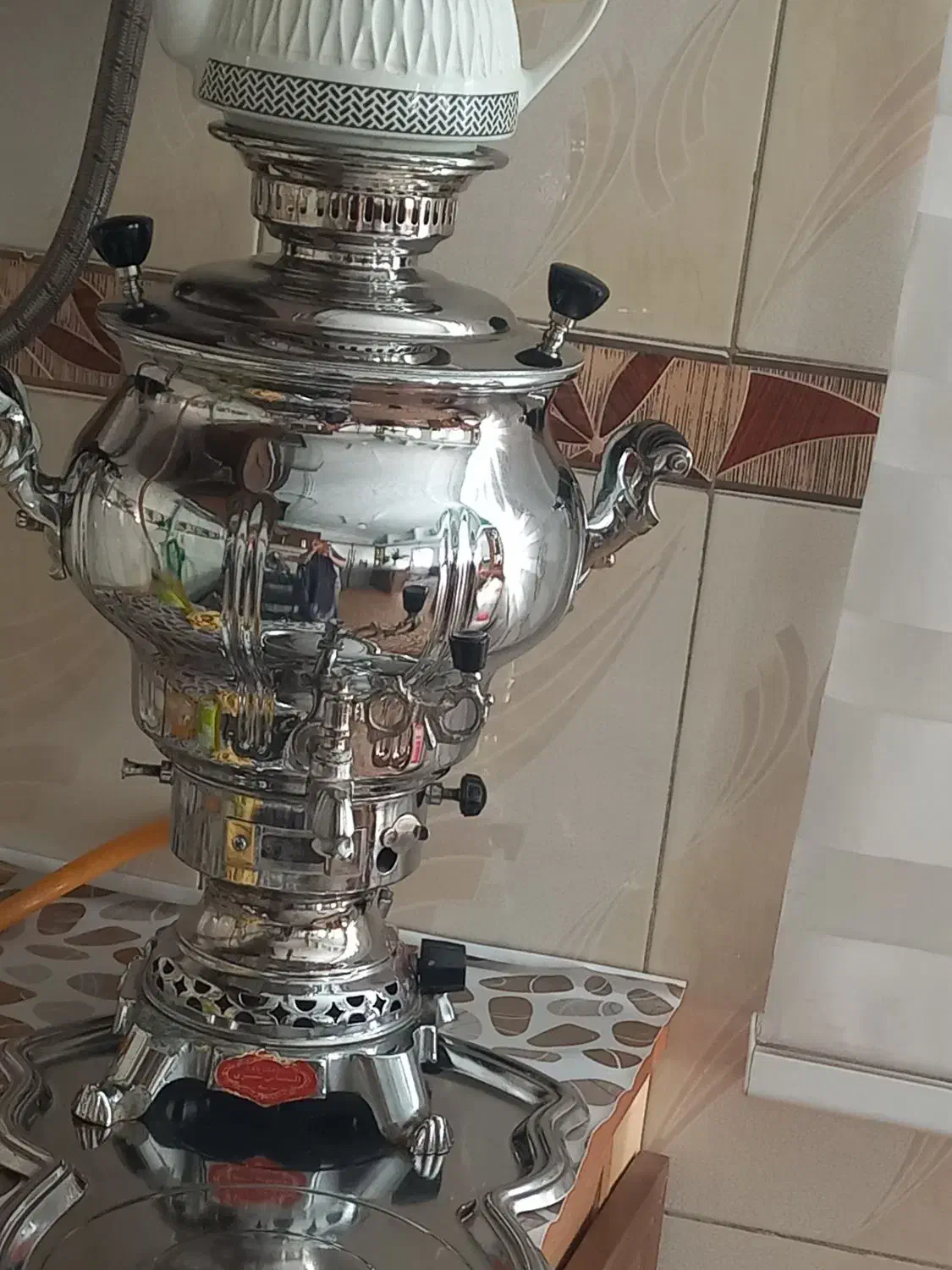 سماور گازی ۶ لیتری سالم سالم درحد نو|سماور، چای‌ساز، قهوه‌ساز|هشتگرد, هشتگرد قدیم|دیوار