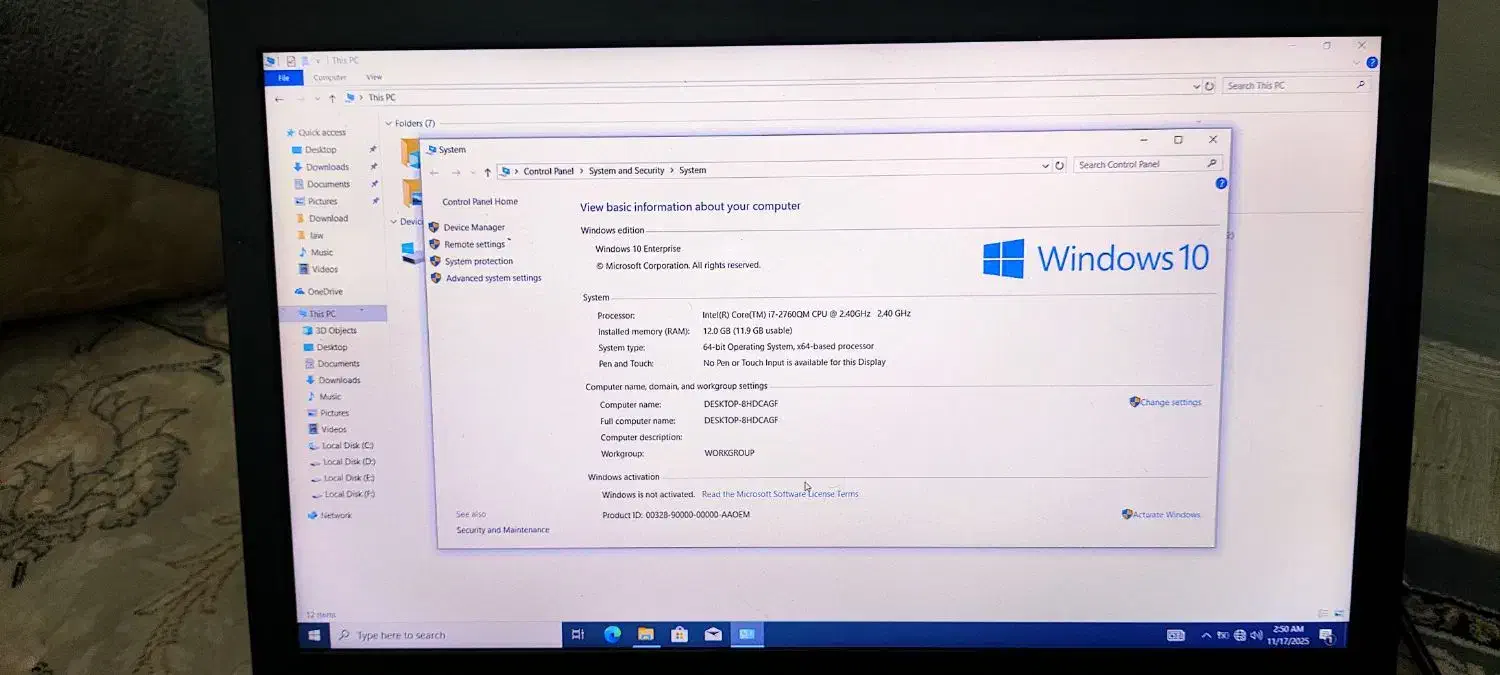 لپتاپ دل core i 7|رایانه همراه|تهران, افسریه شمالی|دیوار
