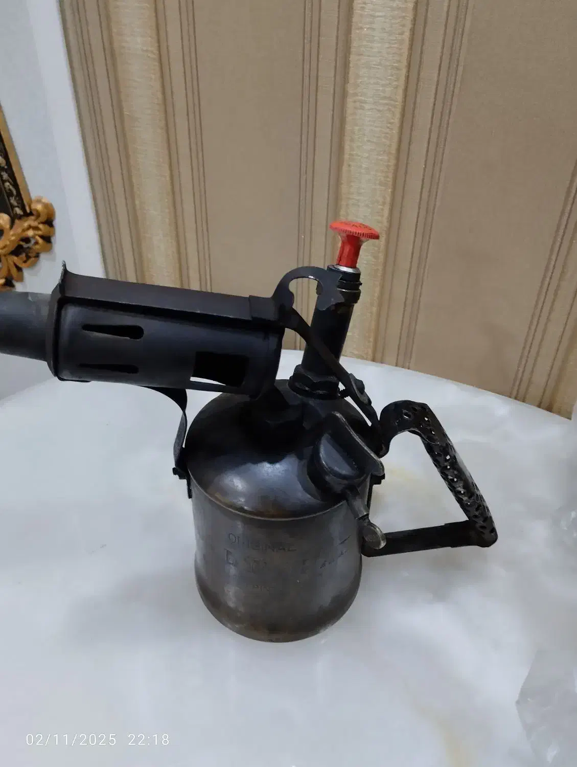 چراغ پریموس قدیمی برای 70سال پیش جنس برنج|کلکسیون اشیاء عتیقه|تهران, زرکش|دیوار