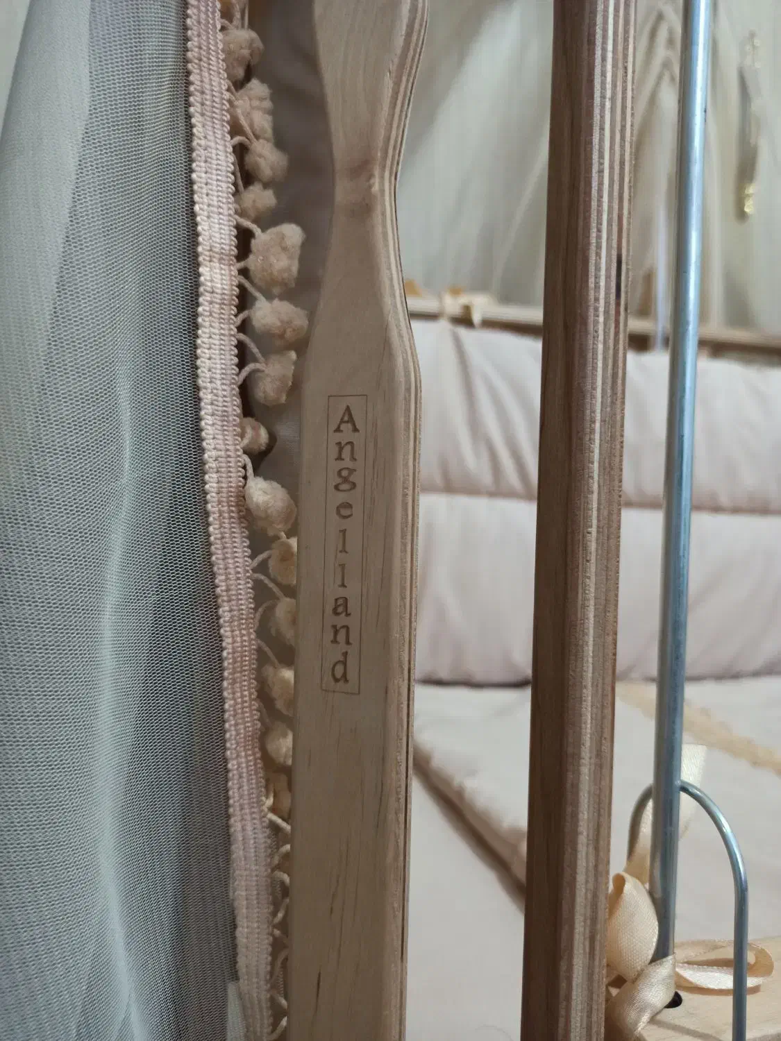 گهواره وتخت کنار مادر چوبی مدل فرشته مارک آنجل لند|تخت و صندلی بچه|سیرجان, |دیوار