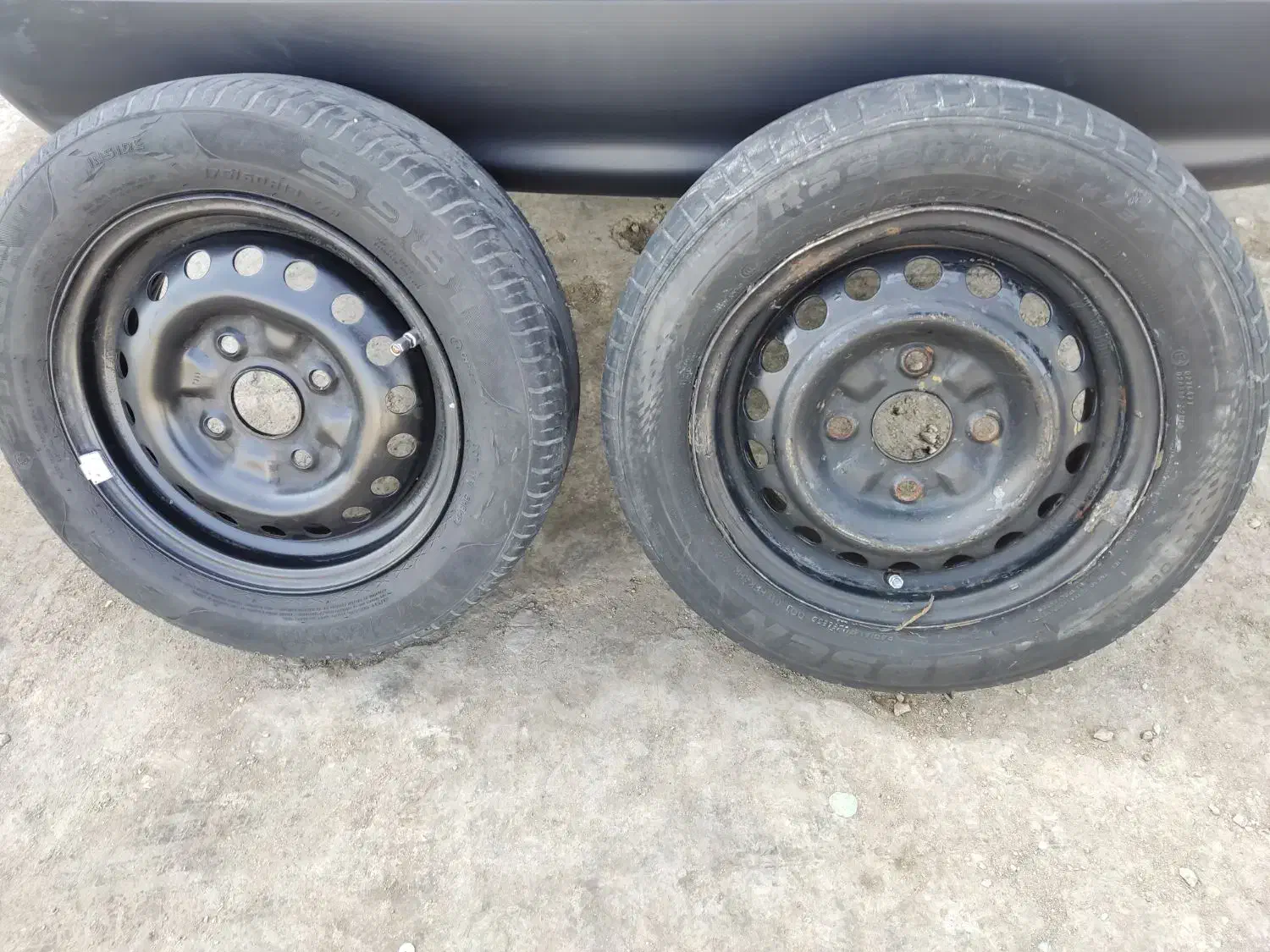 دو عدد رینگ و لاستیک|قطعات یدکی و لوازم جانبی|اهواز, شهدای انتظامی|دیوار