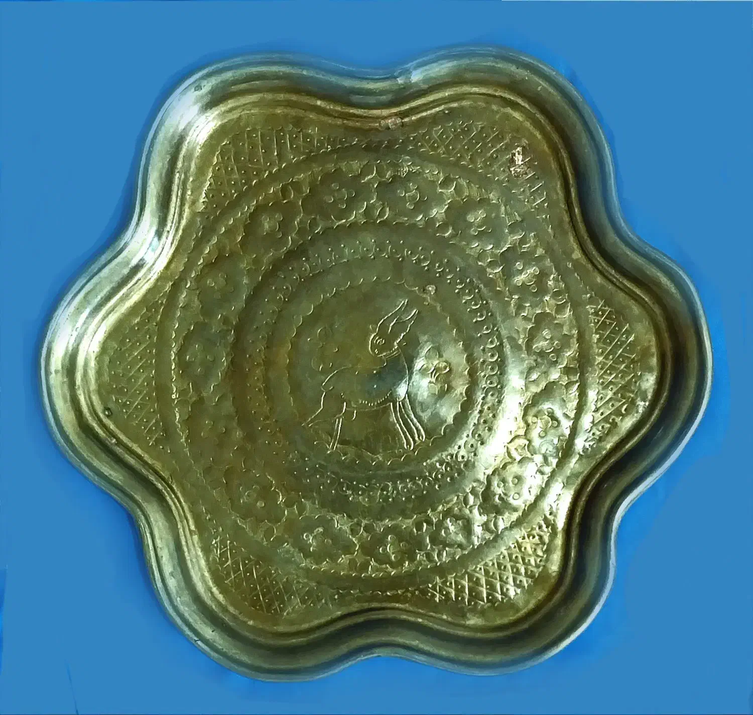 سینی قدیمی کولکسیونی|کلکسیون اشیاء عتیقه|قروه, |دیوار