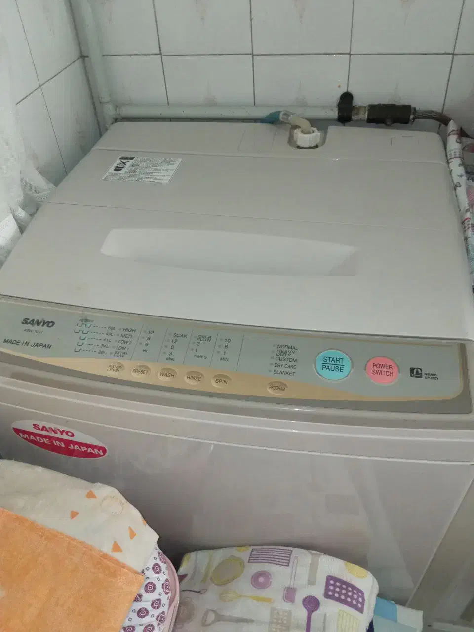 ماشین لباسشویی سانیو ژاپن ۹کیلویی|ماشین لباسشویی و خشک‌کن لباس|تهران, منیریه|دیوار