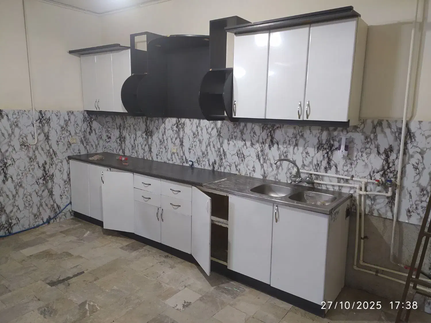 کابینت فلزی ورق سفید با سینک کامل|مصالح و تجهیزات ساختمان|مشهد, مصلی (کارمندان اول)|دیوار