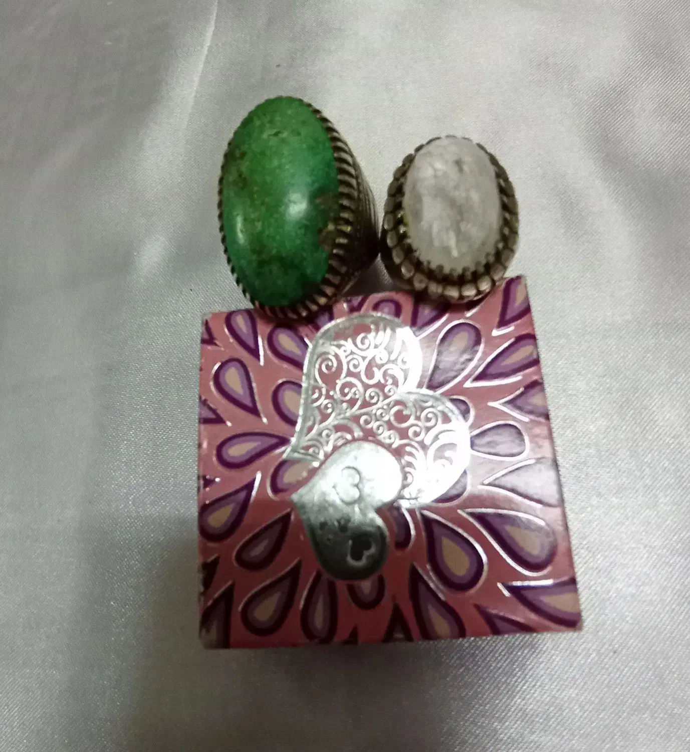 انگشترای نقره و زیورالات سنگی|جواهرات|مهدی شهر, |دیوار