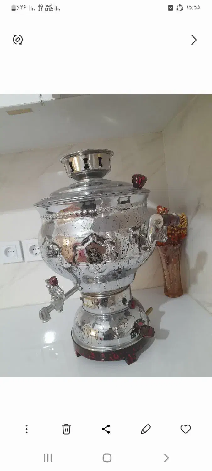 سماور نو ده لیتری|سماور، چایساز، قهوهساز|الوند, |دیوار