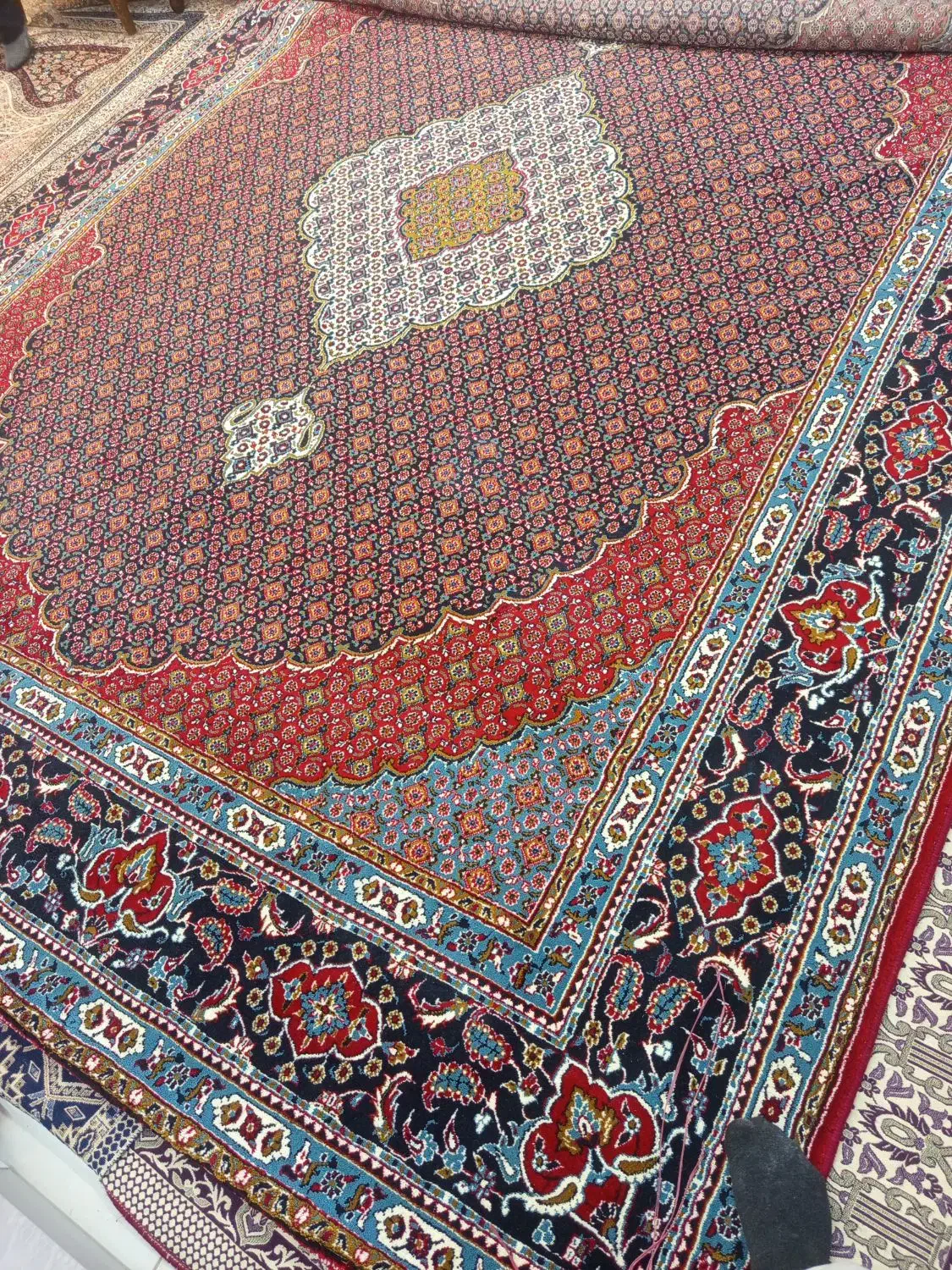 2عدد فرش 12متری|فرش|قروه, |دیوار