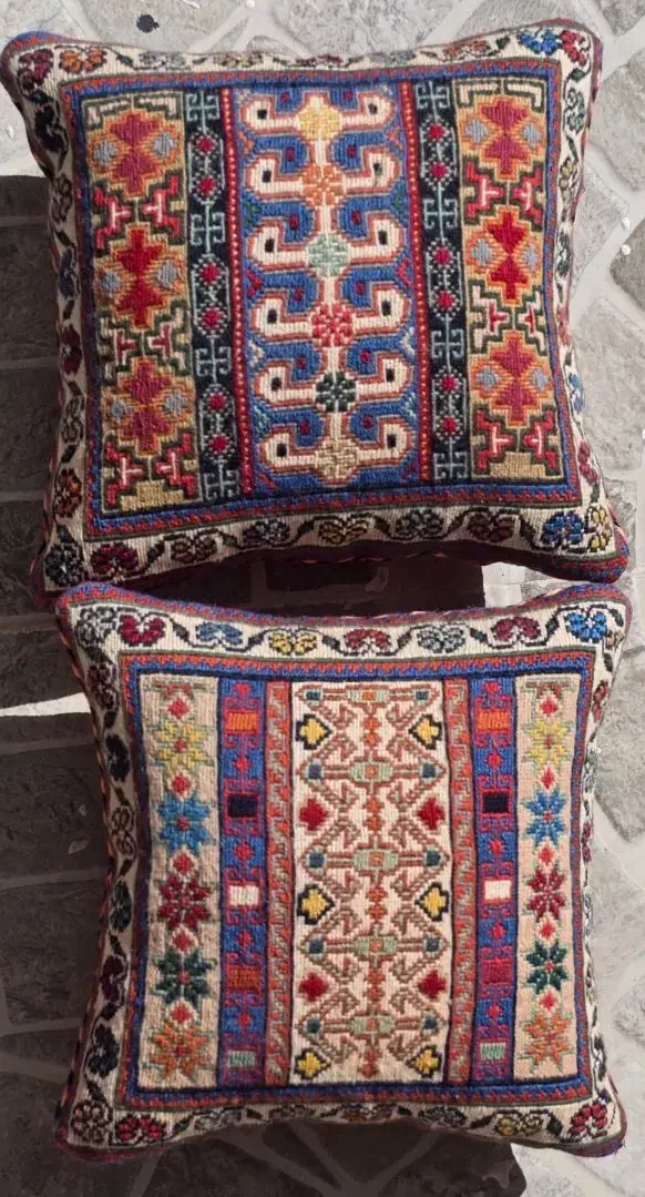 کوسن گلیم بافی سیرجان|گلیم، جاجیم، گبه|سیرجان, |دیوار