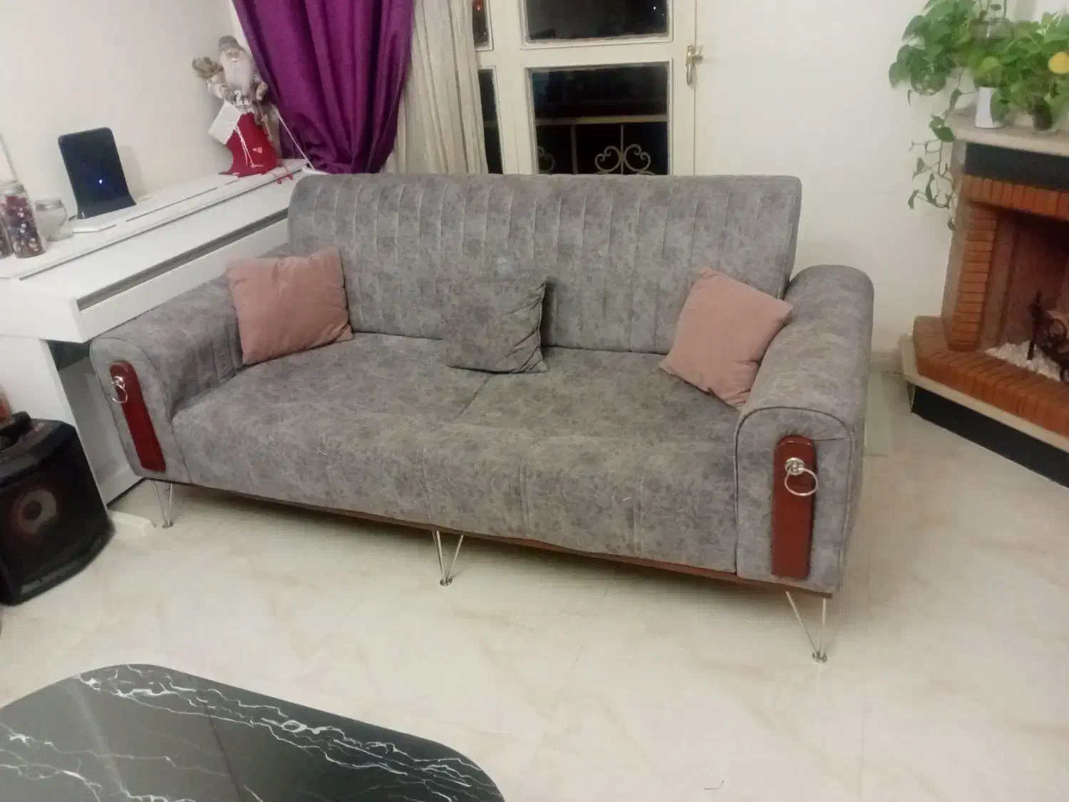 مبل استیل راحتی ۸ نفره با میز ناهارخوری|مبلمان خانگی و میز عسلی|تهران, باغ فیض|دیوار