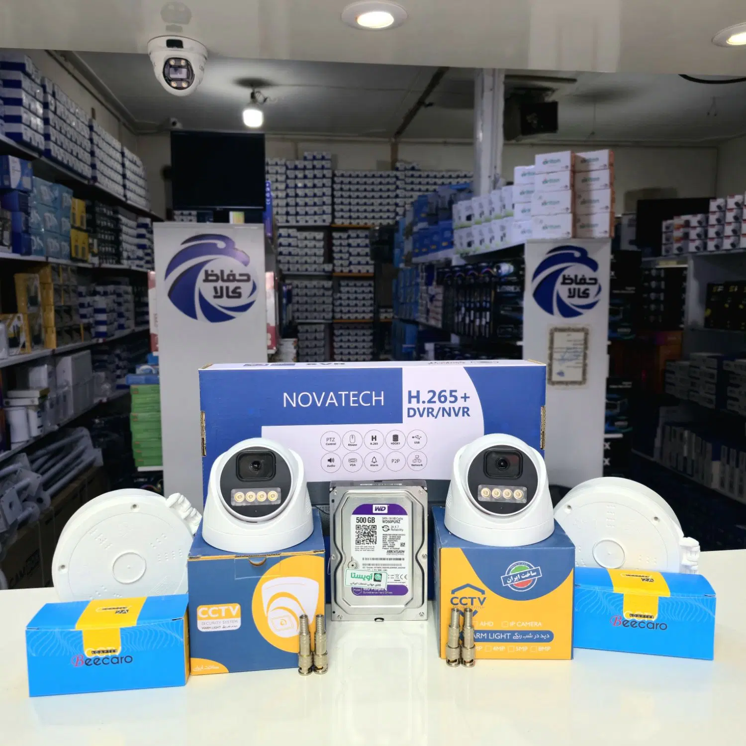 2دوربین مداربسته هارد500میکروفون دار2سال گارانتی|دوربین مداربسته|کرمانشاه, |دیوار