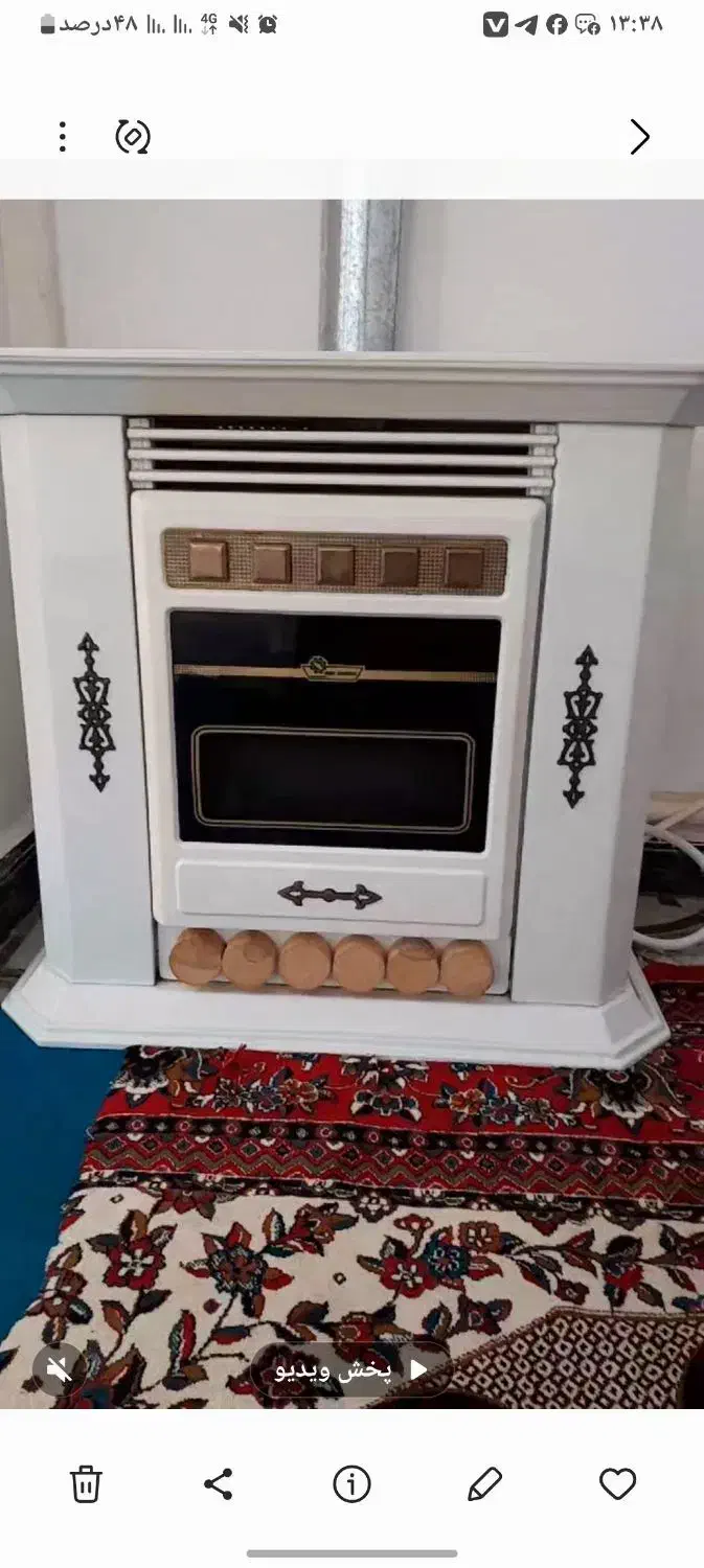 یک عدد بخاری گازی در حد نو|بخاری، هیتر، شومینه|ری, هاشمآباد|دیوار