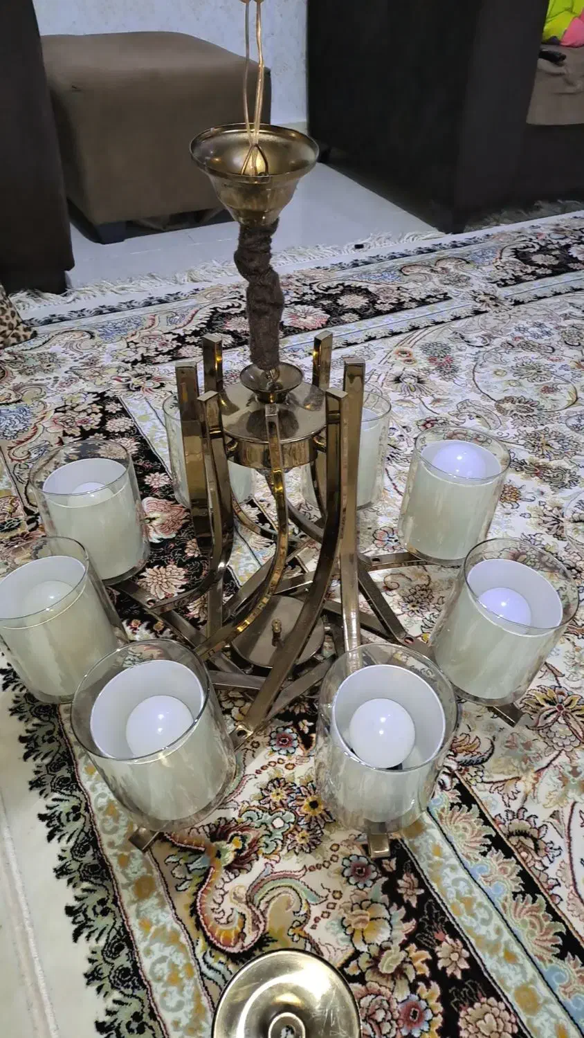 لوستر لهستانی ۸ شاخه|لوستر و چراغ آویز|اهواز, کیانشهر|دیوار