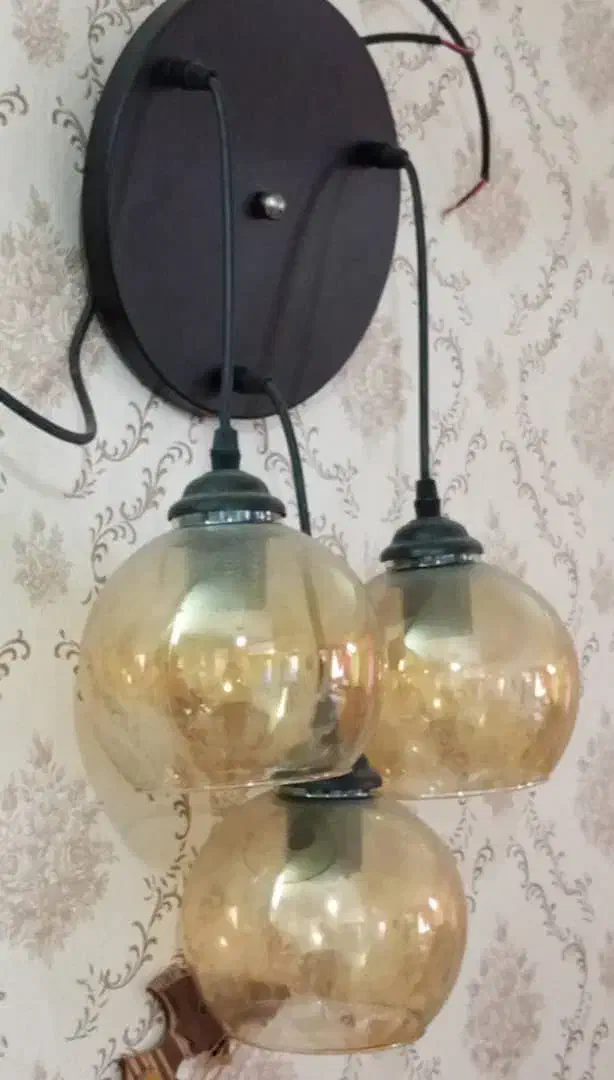 لوستر سه شاخه کریستالی|لوستر و چراغ آویز|تهران, طیب|دیوار