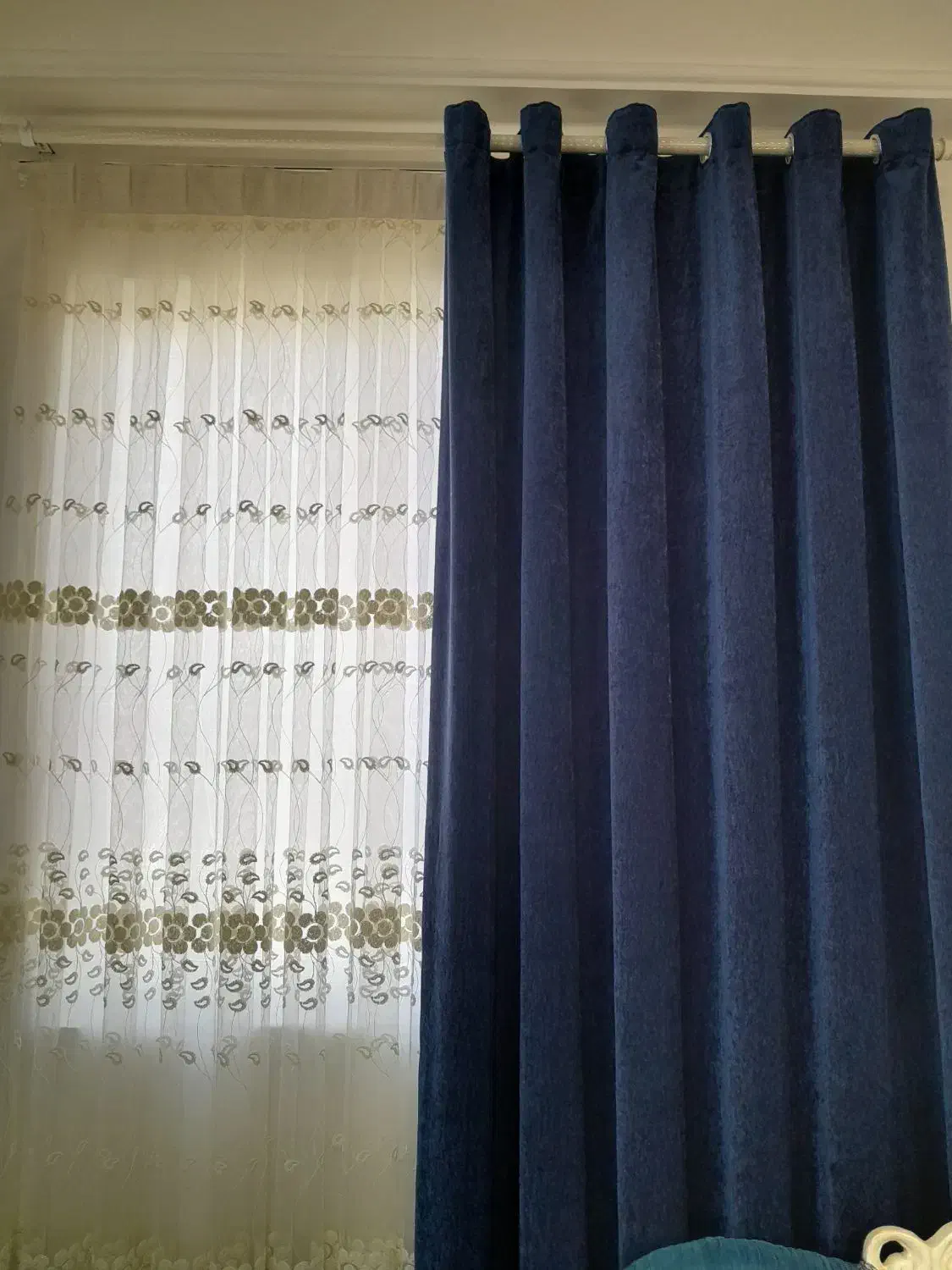 ۳ عدد پرده در حد نو|پرده، رانر، رومیزی|لشت نشا, |دیوار