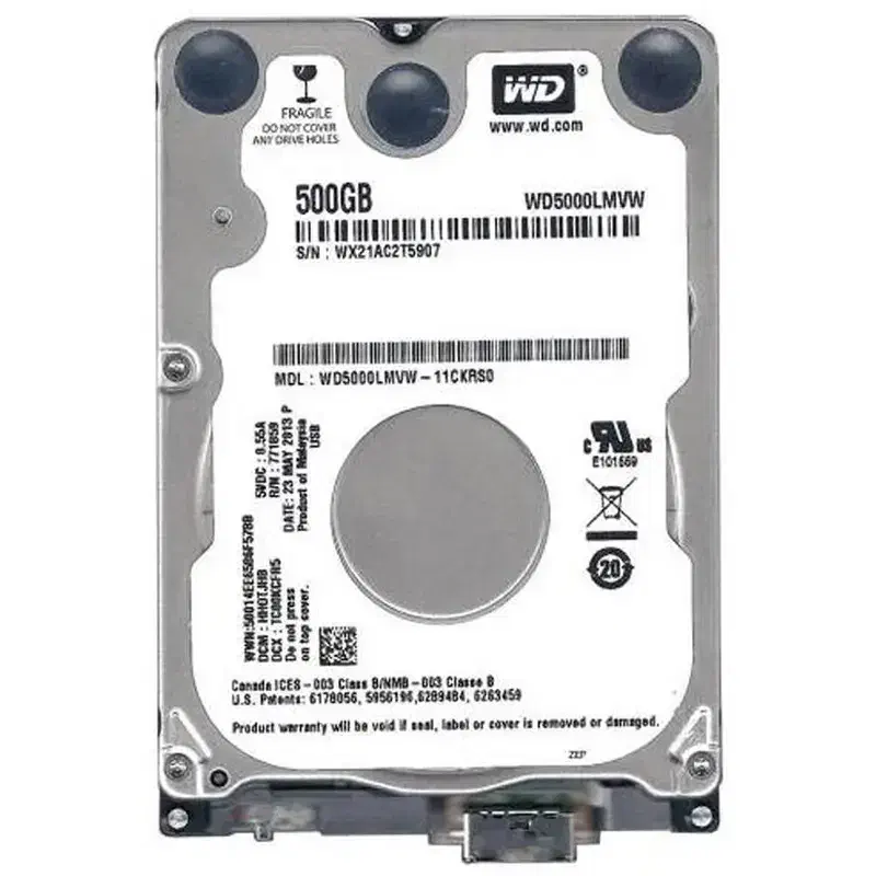 هارد لپ تاپ 500 گیگ وسترن hdd|قطعات و لوازم جانبی رایانه|باشت, |دیوار