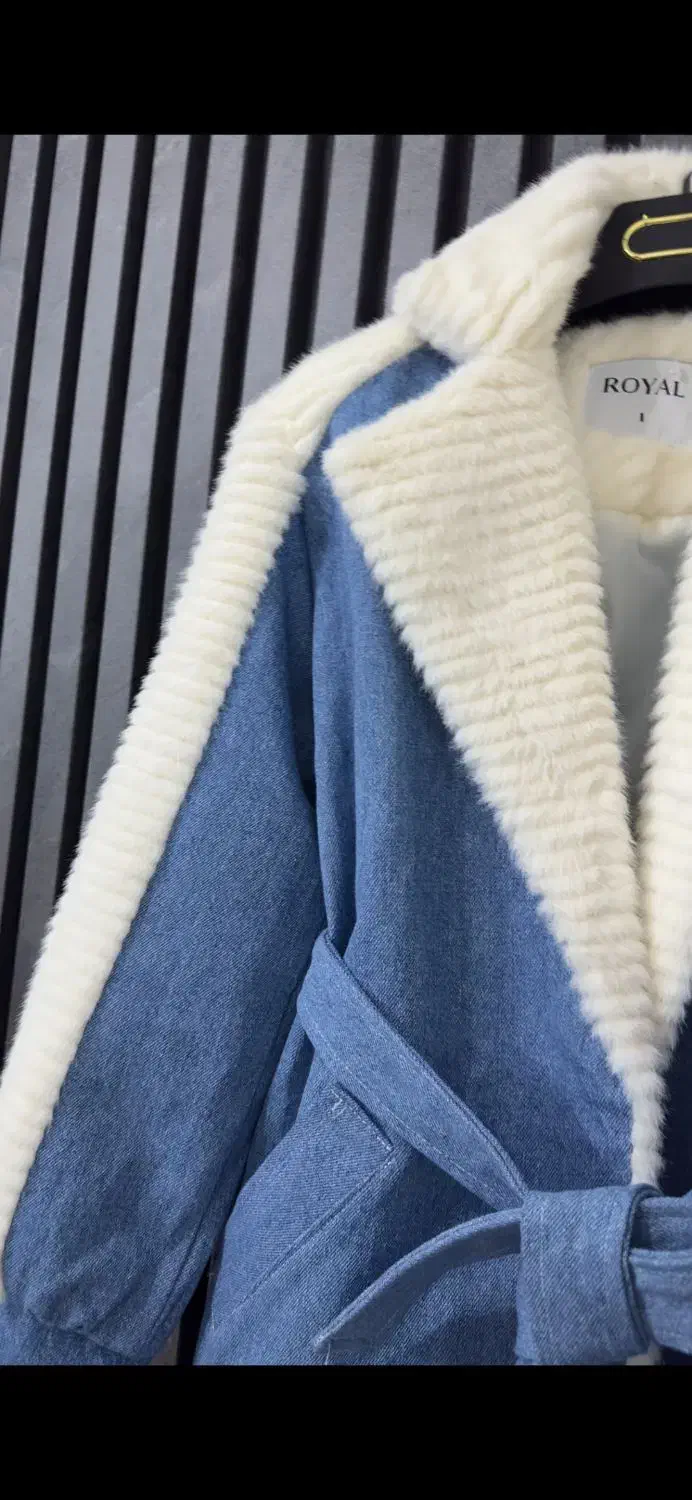 کاپشن زنانه ترکیب جین وتدی بند دار|لباس|قم, بنیاد|دیوار