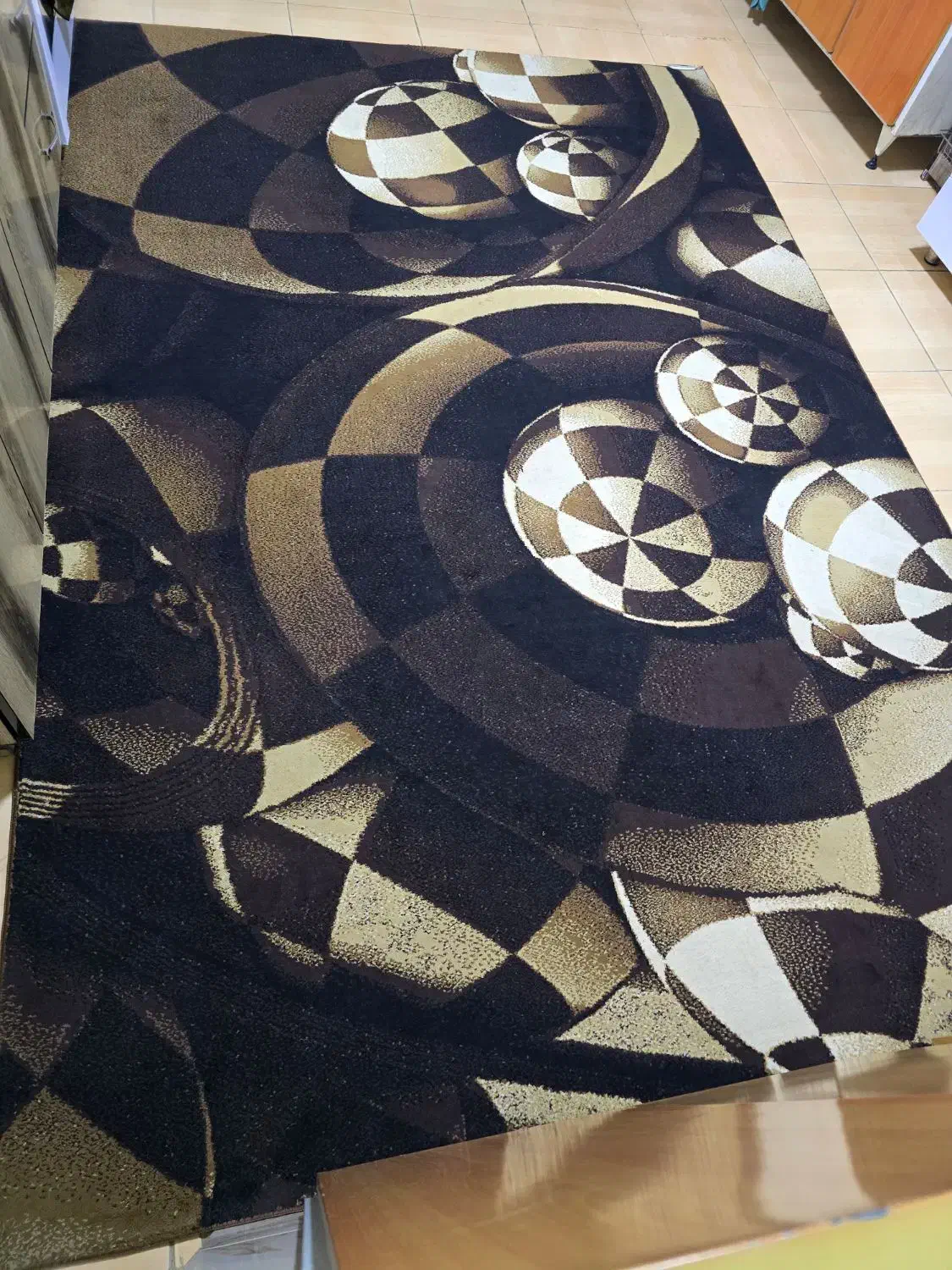 گلیم فرش در حد نو|گلیم، جاجیم، گبه|جوانرود, |دیوار