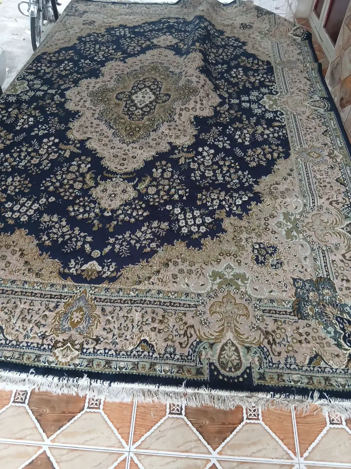 فرشی ۹متری تمیز|فرش|سیاهکل, |دیوار