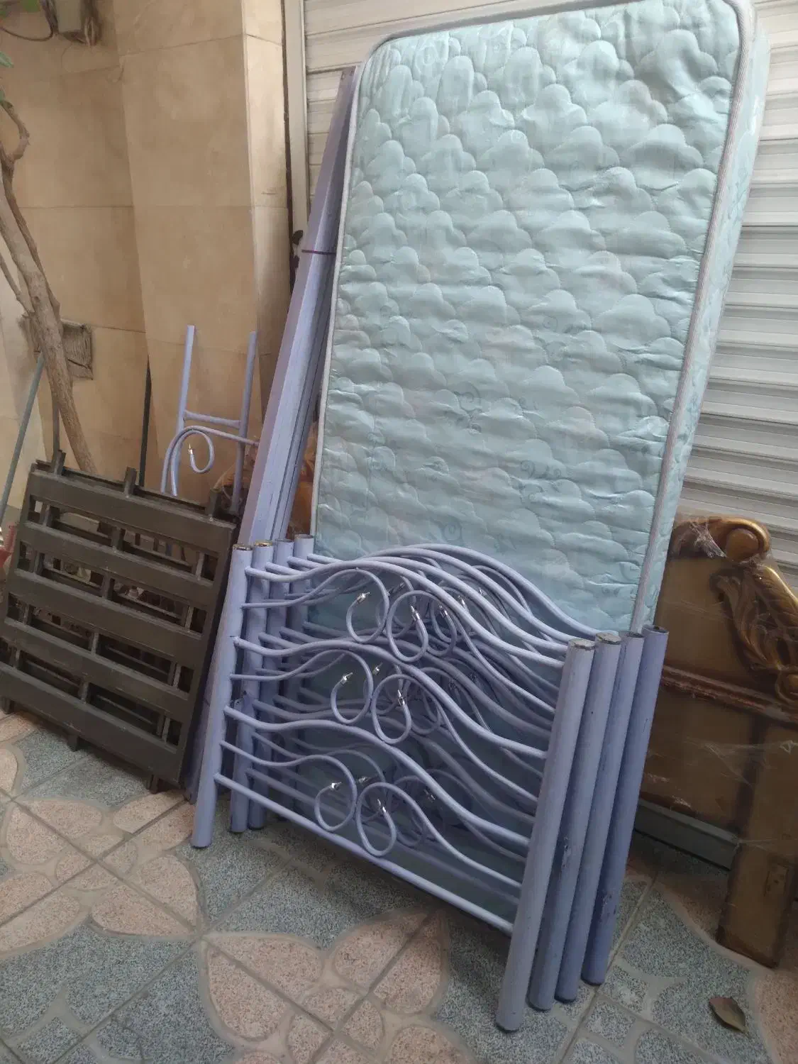 تختخواب ۲ طبقه وتختخواب ۲ نفره|تخت و سرویس خواب|مشکیندشت, |دیوار