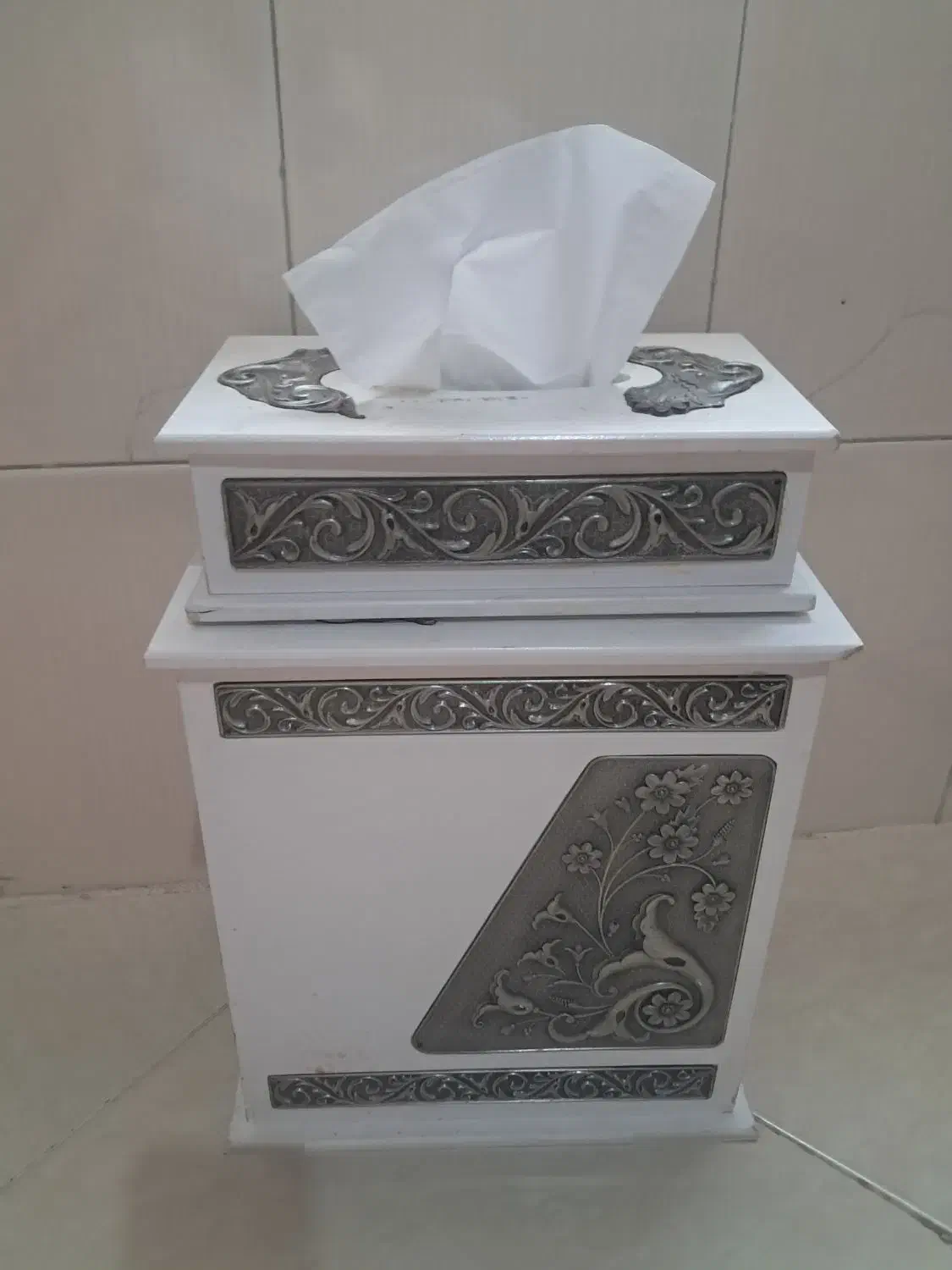 ست سطل وجادستمال کاغذی|صنایع دستی و سایر لوازم تزئینی|تهران, شهرک گلها (تهرانسر)|دیوار