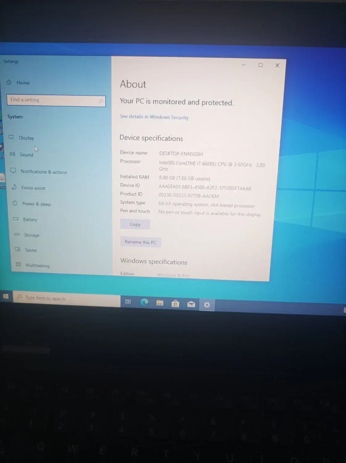 dell7270 i7|رایانه همراه|قم, چهل درخت‎|دیوار