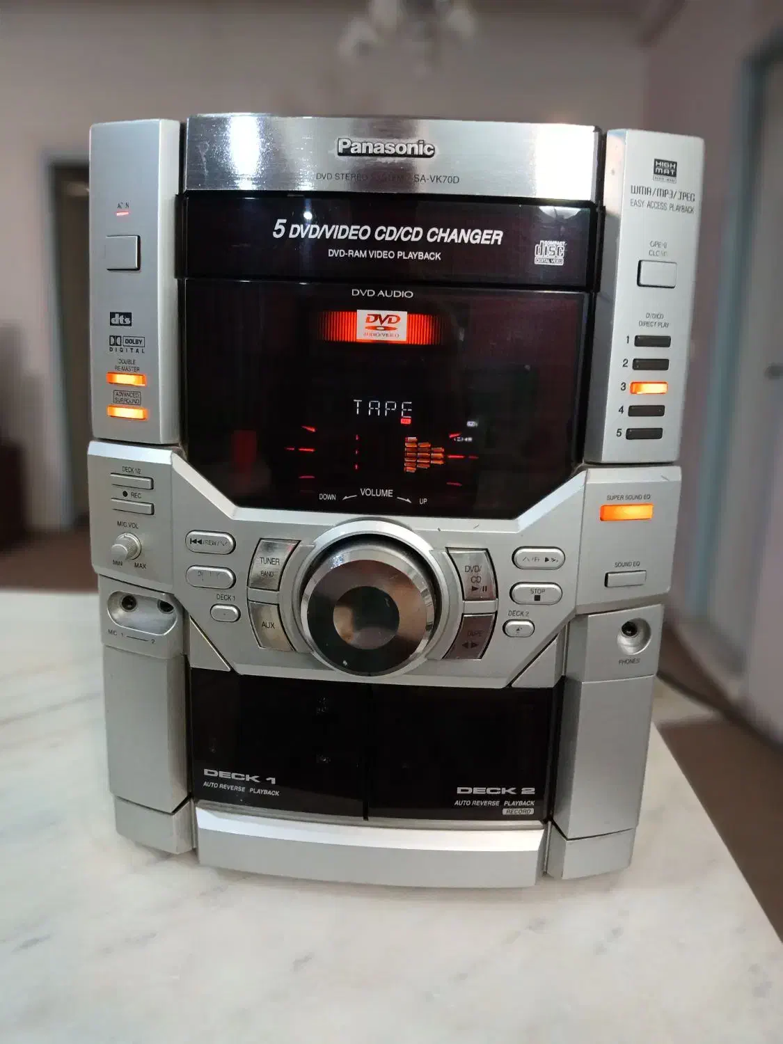 کلگی ضبط پاناسونیک2200واتی|سیستم صوتی خانگی|کرج, حصارک بالا|دیوار