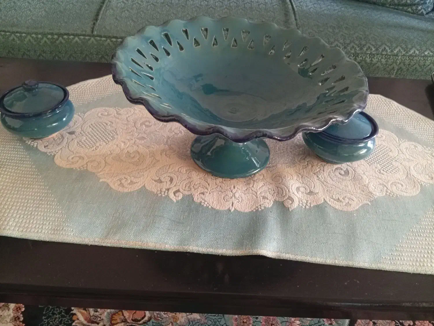 میوه خوری سفالی. آجیل خوری . فانوس|صنایع دستی و سایر لوازم تزئینی|فردیس, شهرک شهید حسینی|دیوار