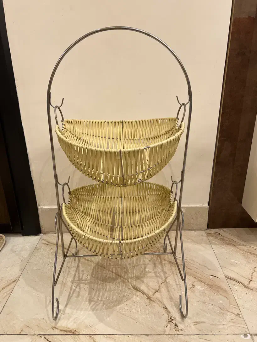 سبد سیب زمینی و پیاز استیل حصیری|آبچکان و نظمدهنده ظروف|تبریز, |دیوار