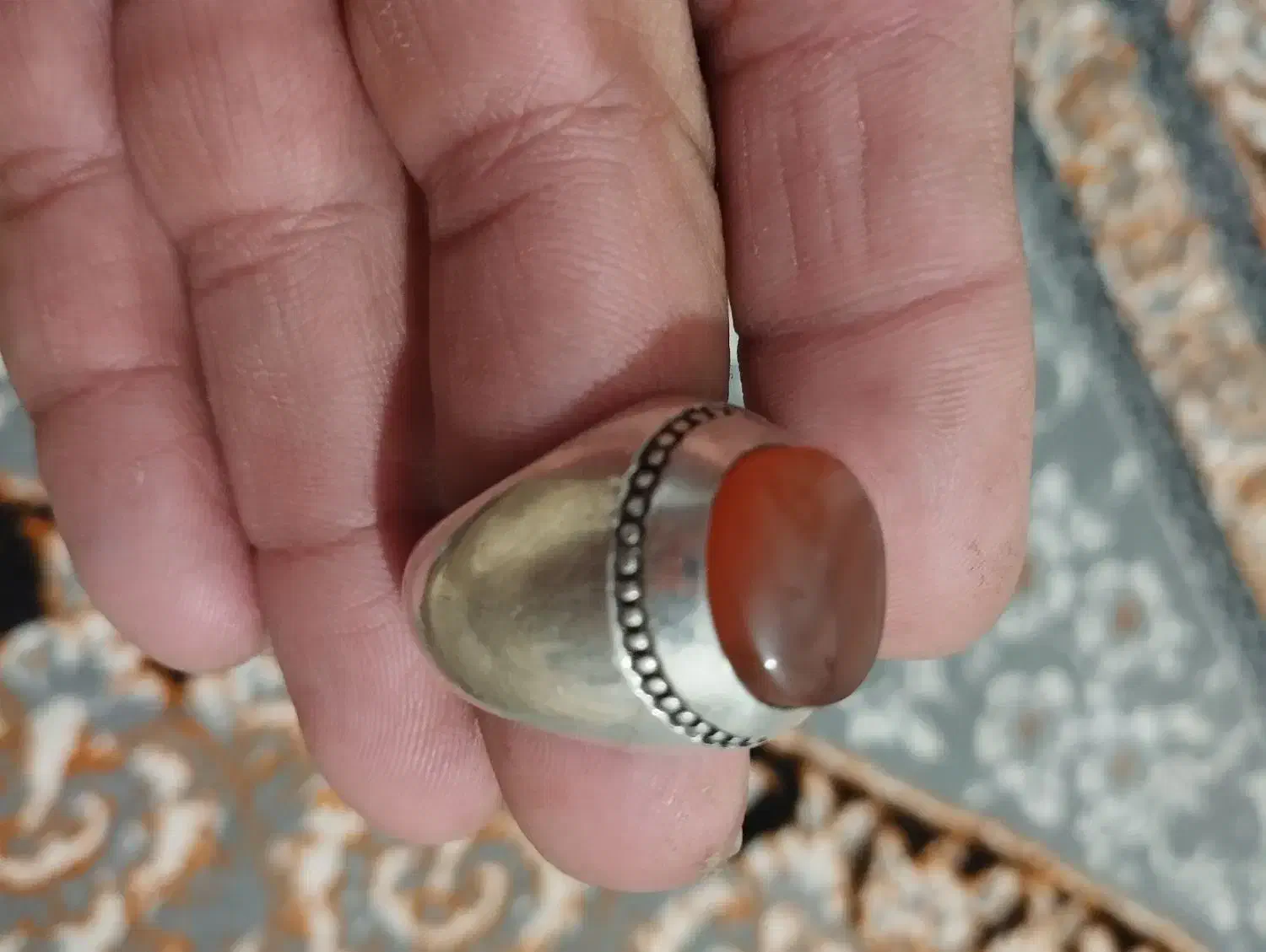 انگشتر عقیق یمنی رکاب صدوقی|جواهرات|مشهد, شهید شهریاری|دیوار