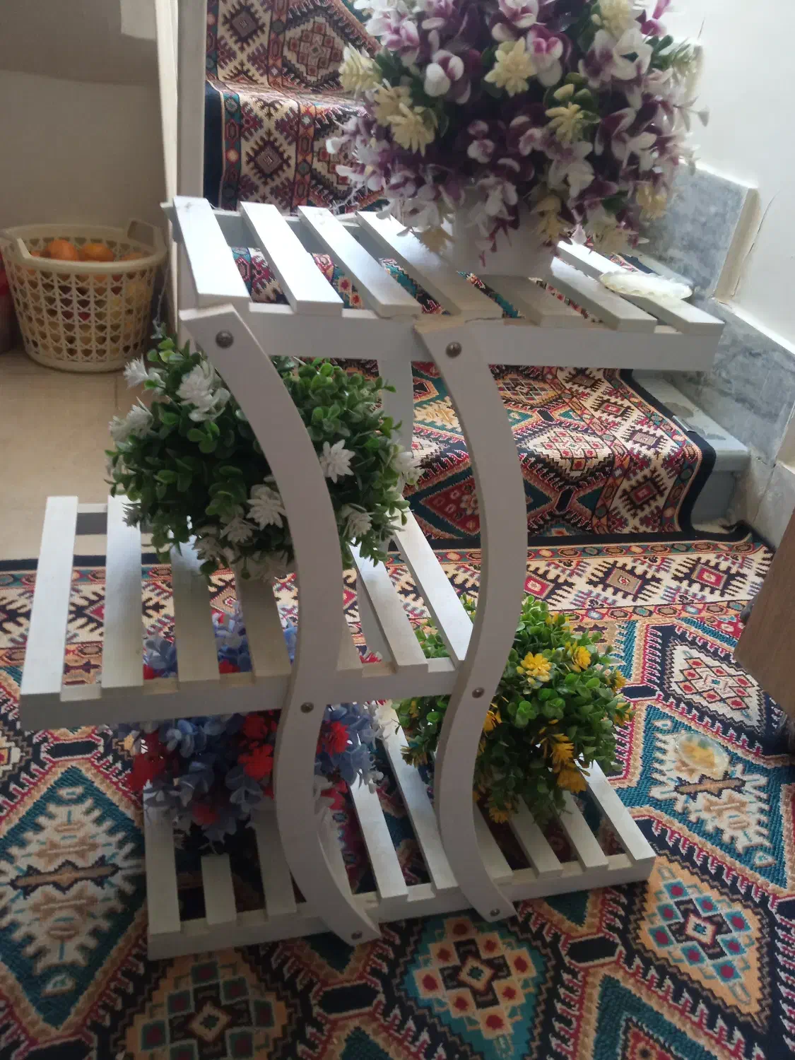 استند پی وی سی و گلدان|گل مصنوعی|اراک, |دیوار